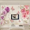 Papel de Parede 3d Estilo Europeu Retrô Joias Flor Borboleta Murais Sala de Estar TV Romântico 3d Afresco Decoração de Casa