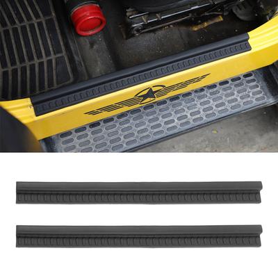 Rubber Car Door Sill Scuff Plate Pedal Entry Guard Protector Cover for Jeep Wrangler TJ 1997-2006 Interior Mouldings Accessory