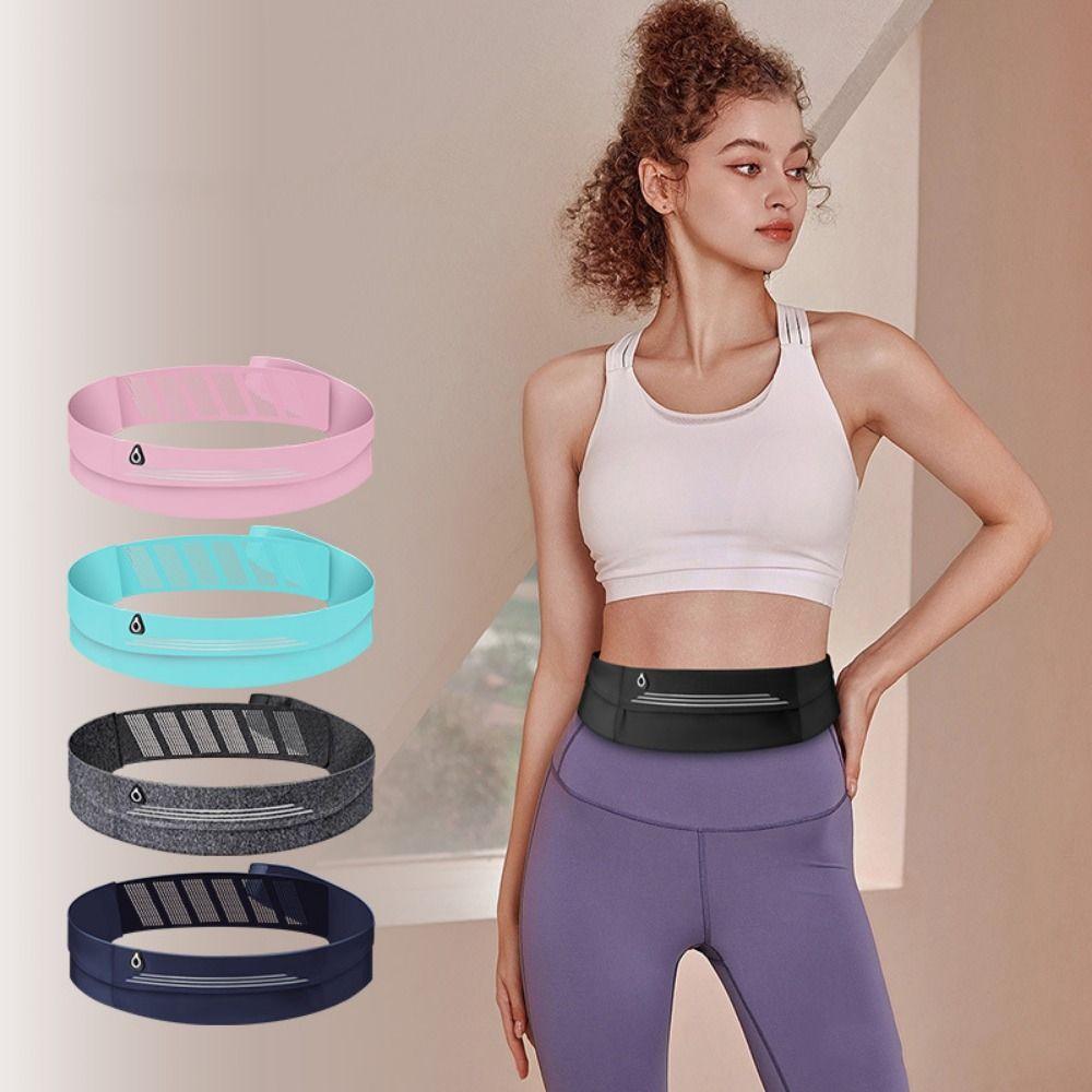 

Waterproof Running Waistband Lightweight Women Running Pouch Belt Outdoor Sports светло-синий