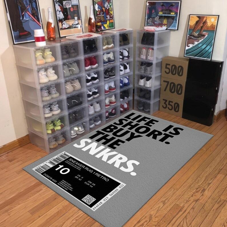 Sneaker Large Carpet Bedroom Rug Decor Kids Play Area Carpets Sofa Soft Floor Mat Bedside Non-slip Rugs Door Mat Birthday Gift