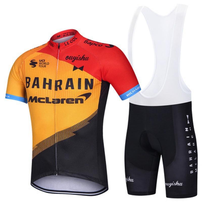 SKY Tour de France Tuta da Ciclismo con Bretelle Manica Corta Edizione di Squadra Tuta da Ciclismo Sportiva da Esterno Copertura a Manica Corta