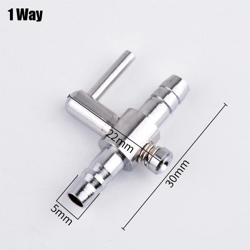Aquarium Air Splitter Valve Stainless Steel Fish Tank Air Flow Control Switch Valve 1~5 Ways Distributor Oxygen Pump Accessories