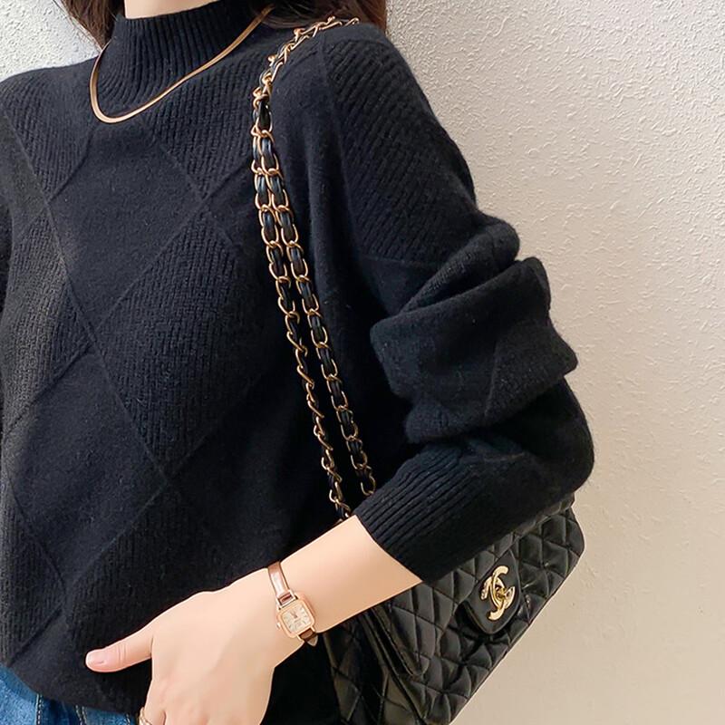 Mocana Women's Elegant Long-Sleeve Cashmere Sweater MKNJD2547