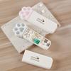 Creative Mini Cat Paw Pill Organizer Portable Daily Medication Storage Box with 3 Compartments Freestanding Plastic Drug Dispenser
