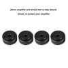 4PCS 20*8mm Aluminum Alloy Amplifier Feet Shock Absorber Amplifier Pads Feet Black
