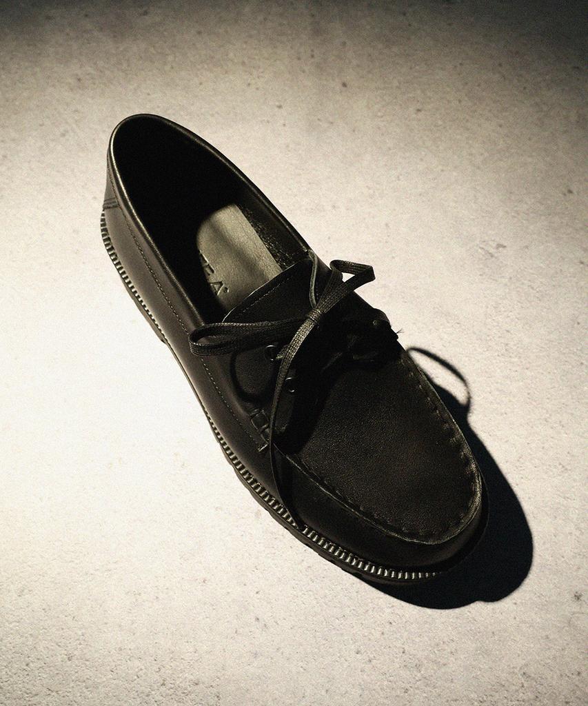 Firenze Atelier [Vibram] Standard Casual Sole Boat Shoes 5099 [Kip Black]