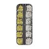 Gold & Silver Starburst Nail Art Set: Cross, Rivets & Lightning Elements