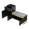 Shoe Cabinet with Large Capacity for Entryway, Multi-Tier Storage Cabinet, Modern Minimalist Entryway Cabinet, Home Organizer with Drawers and Doors.