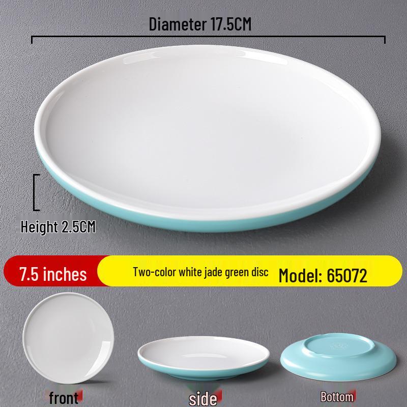 Nordic Style Commercial Buffet Plate – Durable Round Plastic Plate for Hotels and Restaurants