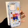 Cartoon Cute 2-in-1 15pm Mobile Phone Case for Apple Phone Case Cover Thermal Transfer Protective Case Full Coverage Caseti