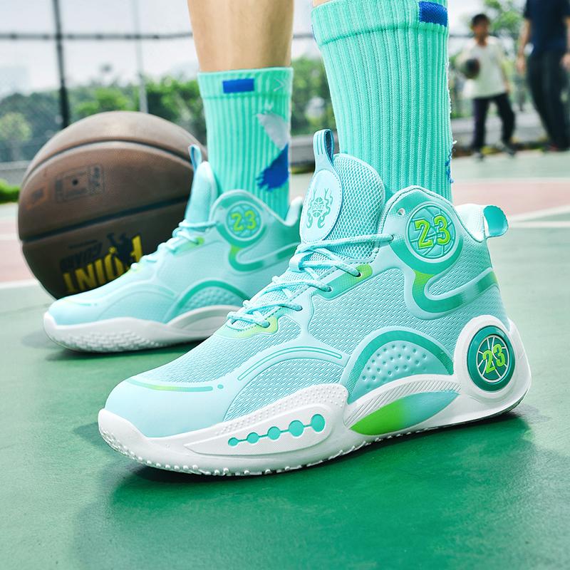 New Combat Wear-resistant Basketball Shoes Men Breathable Anti-slip Shock Absorption Student Casual Sports Shoes Youth Trend