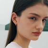 VERTE Basic Earring  2 Size    Deux.silver.131