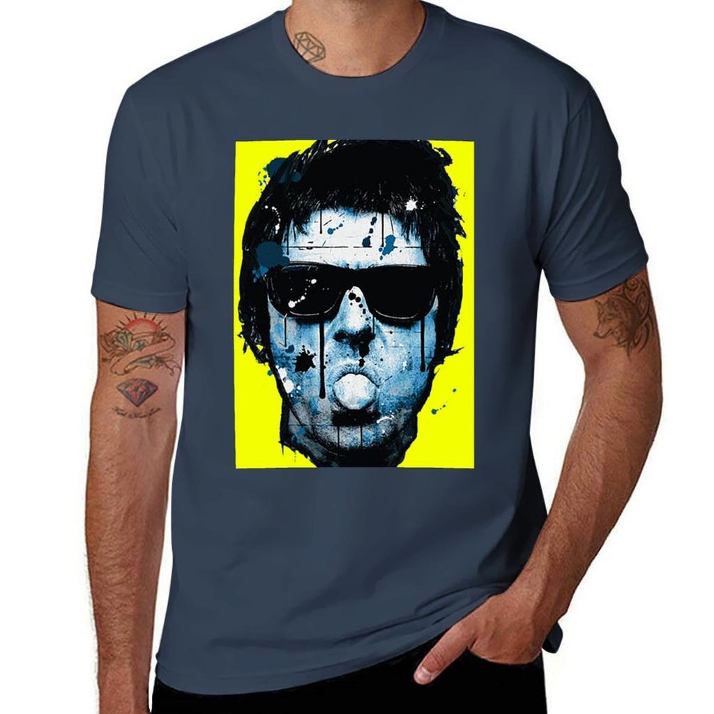 Liam Gallagher Classic Art Tshirt Work Daily Short Sleeve Top