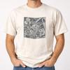 Vintage 90s Optical Illusion Graphic Tee Abstract Art Shirt Unisex S-3XL