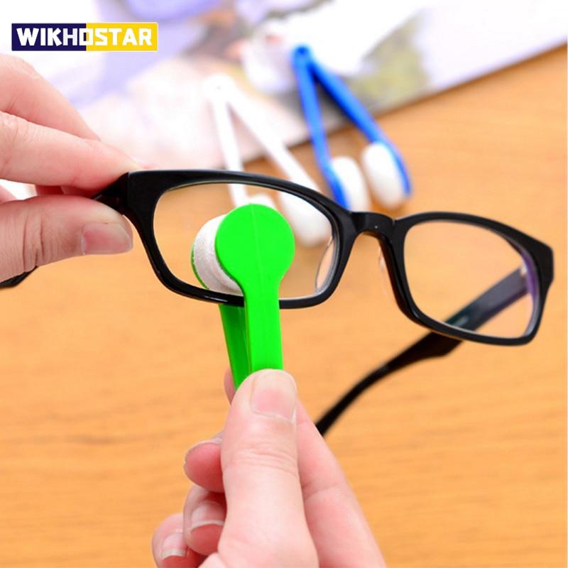 Mini Microfiber Two-side Sunglasses Brush Glasses Brush Spectacles Cleaner Glasses Cleaning Rub Eyeglass Cleaner Brushes