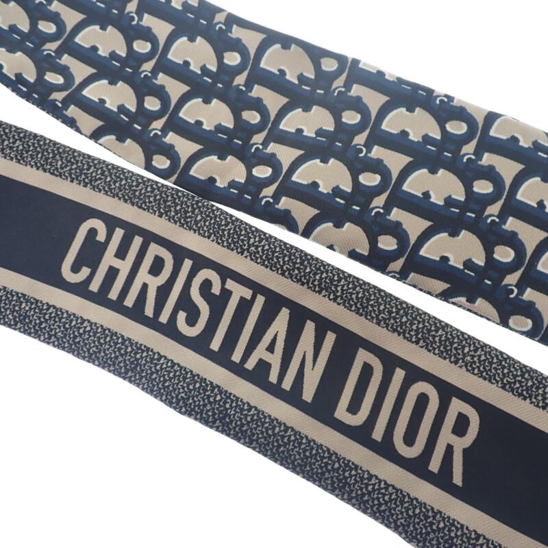 Dior  15DOB106I600 scarf Navy silk Women