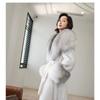 Cross Internet Celebrity Imitation Leather Mink Coat New Fur Lady Coat Fox Imported Fur Collar Mink Coat Mink Coat