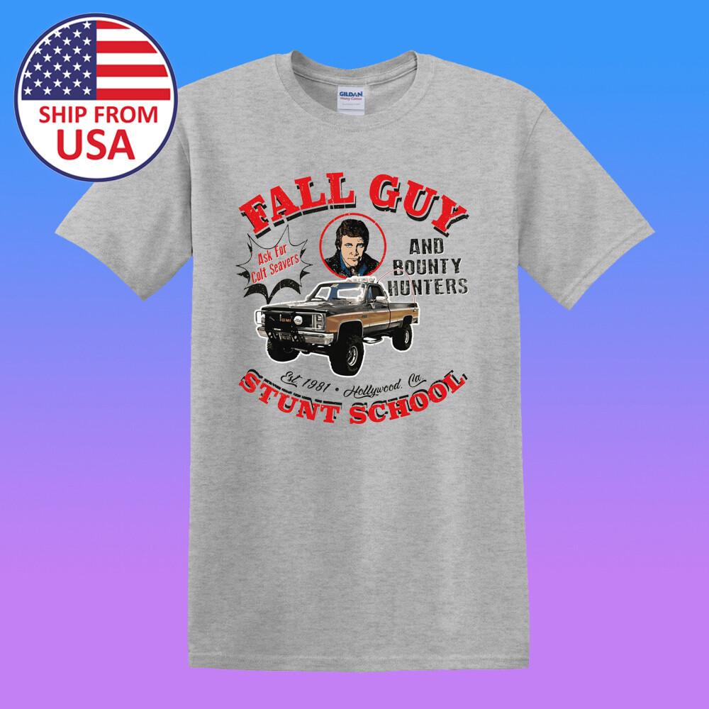 Fall Guy Stunt School and Bounty Hunters Men s Grey Size S-5XL L