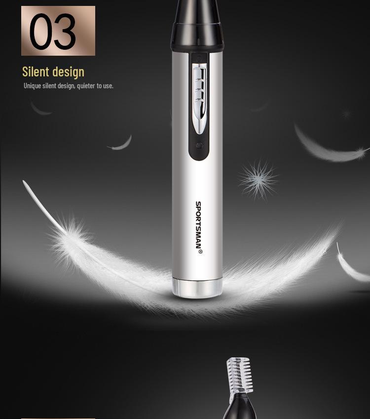 SPORTSMAN SM-418 Men's Electric Nose, Eyebrow, and Sideburn Trimmer