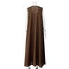 Women's Summer Nordic Minimalist Maxi Dress, Loose Sleeveless V Neck Ruched Tank Long Dress for Casual Vacation Daily Wear