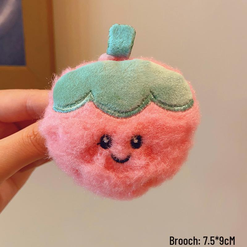 Japanese Kawaii Sunflower Panda Plush Brooch - Adorable Pin for Clothes, Bags, and Accessories.