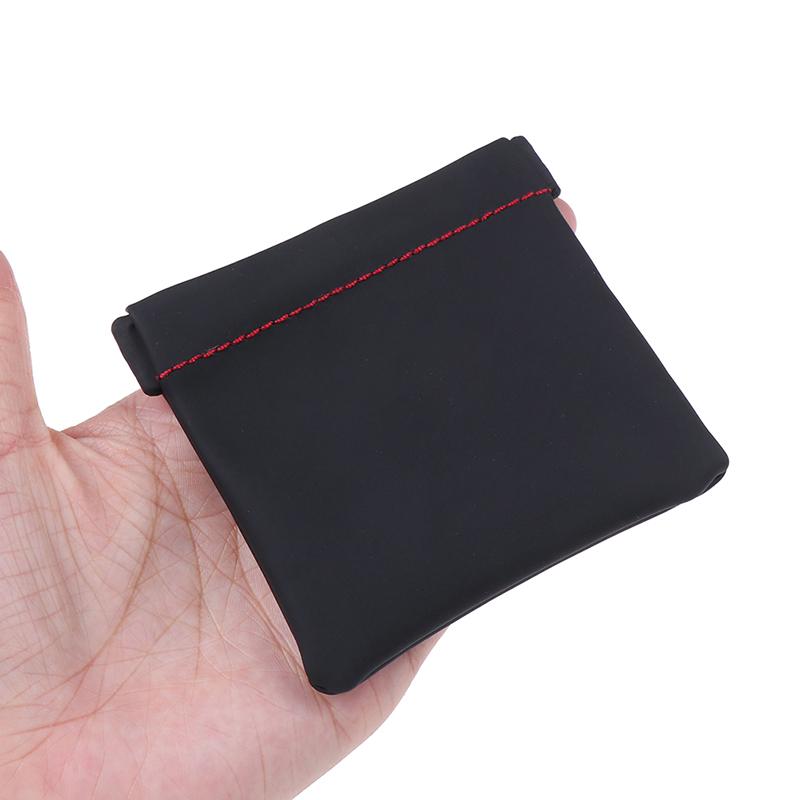 

New Black PU Leather Earphone Storage Bag Mini Hard Headphone Case Portable Earbuds Pouch box Protective USB Cable Organizer