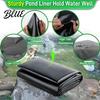 Outdoor Ecological Pond Lining Liner 4x7ft/6.5x10ft/7x10ft HDPE UV Resistant Preformed Aquaculture Heavy Duty Underlayment Easy Cutting for Fountain,