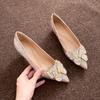 Champagne Crystal High Heels - Comfortable Bridal & Bridesmaid Shoes with Inner Lift