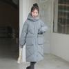 Down and Cotton Jacket Women's Mid-length 2025 New Korean Version Loose Cotton Jacket Plus-size Thickened Hooded Winter Jacket