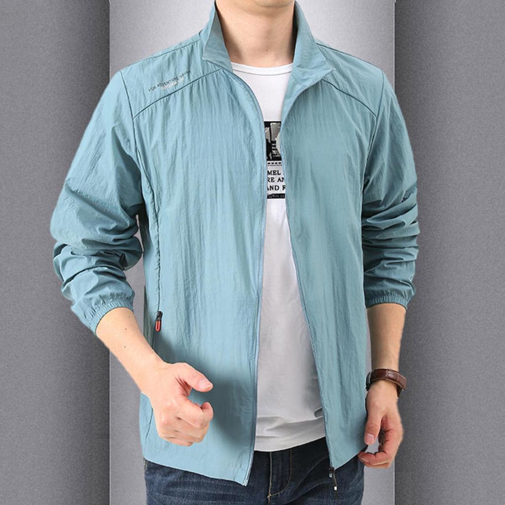 Sommer-Sonnenschutzkleidung Herren Sonnenschutzkleidung Outdoor-Sport Schnelltrocknende Jacke