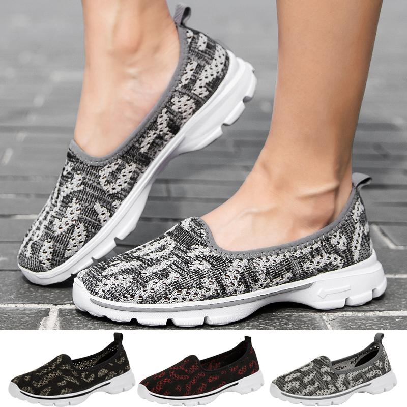 Fashion Women's Comfortable Nonslip Flat Walking Shoes Slipon