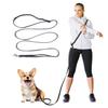 Hands Free Double Handle Dog Leash For Running Walking, Adjustable Multifunctional Crossbody Waist Leash Big Medium Pet Dogs