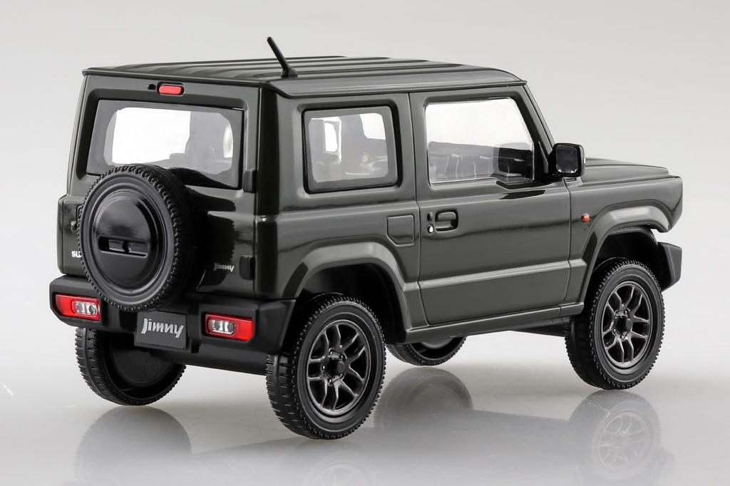 Aoshima Bunka Kyozai Rakupla Kit Snap Suzuki JB64 Jimny Verde Jungle Model de Plastic 1/32 Nr. 09-JG Pre-Colorat (Auto)
