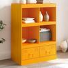 VidaXL Mustard Yellow Buffet 67x39x95 Cm Steel, Cabinet, Storage Cabinet, High Buffet, Side Cabinet, Tall Cabinet, 841802