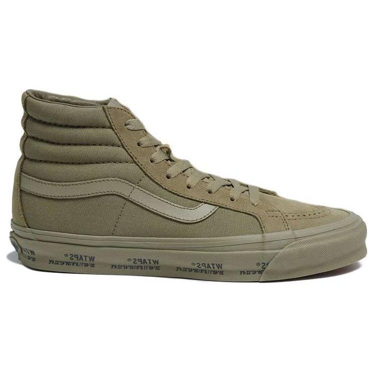 WTAPS X Vans OG Sk8-Hi LX Olive Drab Unisex Sneakers Green Black VN0A4BVBCX6