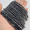 6MM Faceted Round Spacer Gem Stone Beads Loose Crystal Quartz Jaspers Bead For Beadwork Jewelry Making Women Bracelet Necklace