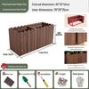 Carbonized Wood Outdoor Planter Box – Antiseptic Rectangular Flower Trough for Home, Courtyard, or Balcony.