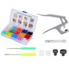 150set Mixed Color Snap Pliers Tool Resin Material Snap Buttons Kit  For DIY Crafting