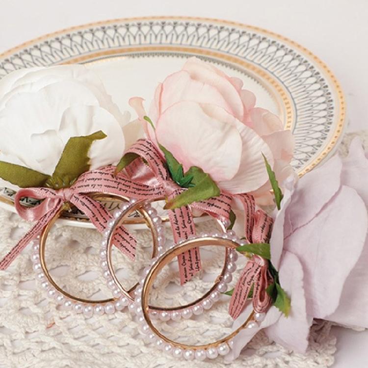 Hand Woven Faux Eucalyptuses Leaf Napkin Rings Christmas Flower Napkin Rings for Casual and Dinner Parties