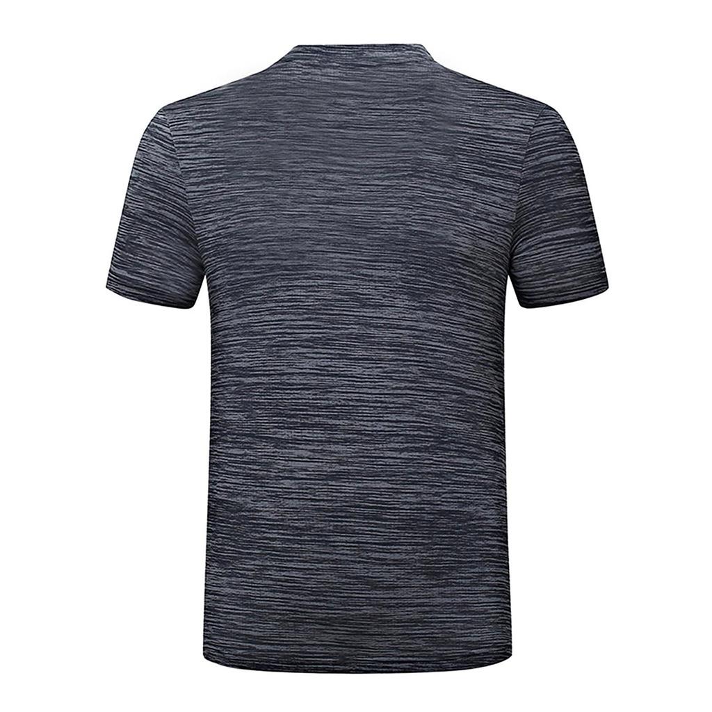 Men's Summer Casual O-Neck T-shirt Fitness Sport Fast-Dry Breathable Top Blouse