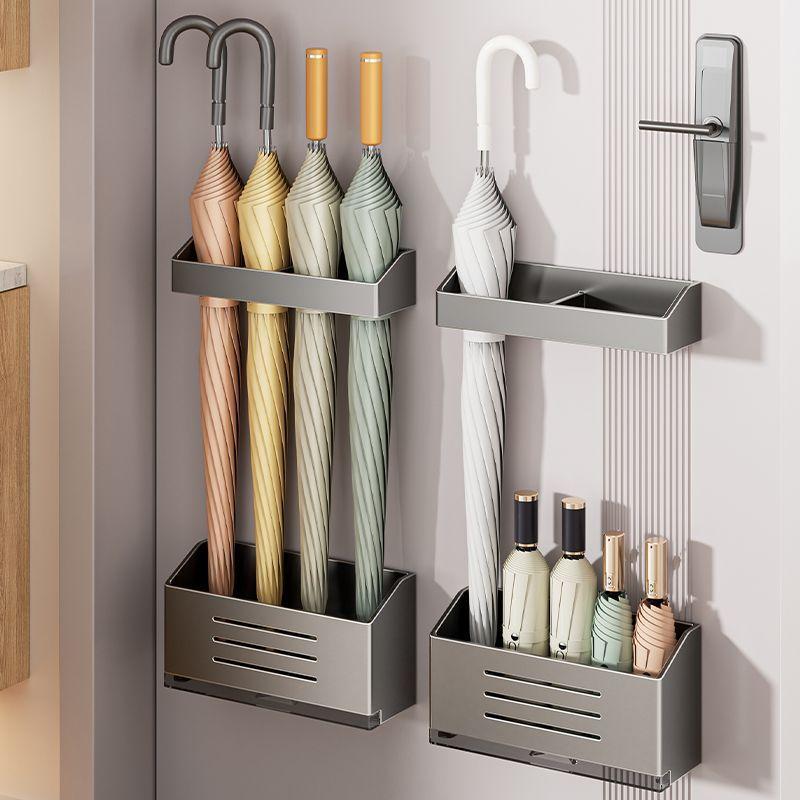 Umbrella Wall Mount Organizer For Home Entryway Storage Solution