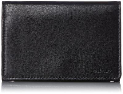Visitenkartenetui Antikleder Schwarz [Aniari] 01-20004 Herren