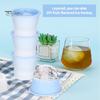 6Pcs Ice Tray Silicone Sphere Ice Mold Maker Food Grade Easy Release Ice Cube Mold with Lids Stackable Spherical Ice Makers