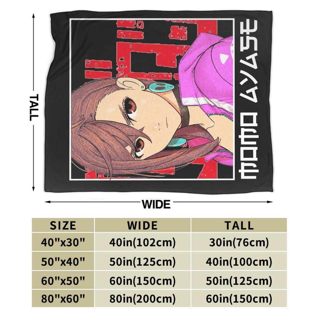 Dandadan Momo Ayase Blankets Flannel Summer Air Conditioning Multifunction Soft Throw Blanket for Sofa Car Rug Piece