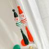 Christmas Theme Phone Lanyard Puppet Pendant Strap Detachable Beaded Phone Chain Keyring Portable Accessory for Women