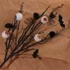 Black Halloween Maple Bat Bouquet Spooky Fake Plants Artificial Eyeball Twig Branch  Ghost Festival