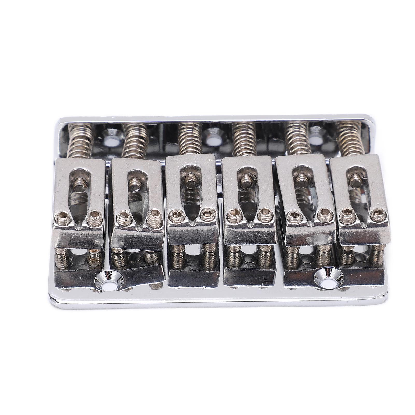 

Гитарный бридж 6-струнный конструкция с верхней загрузкой регулируемый запчасти для замены электрического инструмента черный для