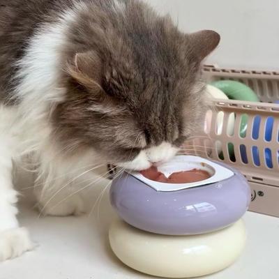 Dopamine Pet Bowl Cute Cat Food Water Bowl Kitten Puppy Feeder Cat Supplies Best Gift for Dog Cat Feeder