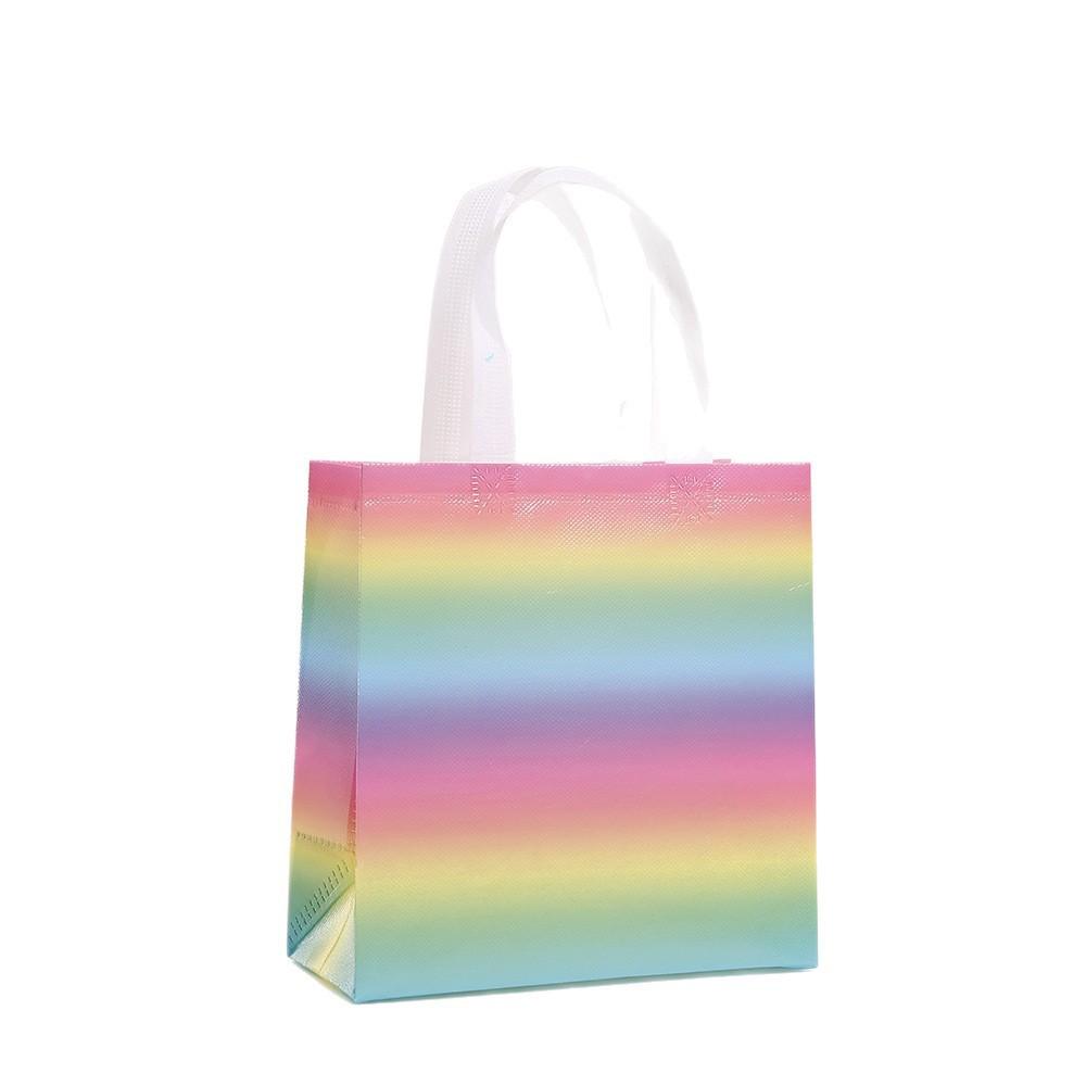 StoBag rainbow gradient gift wrapping bags for sweets reusable colorful tote birthday baby shower candy treat party favors