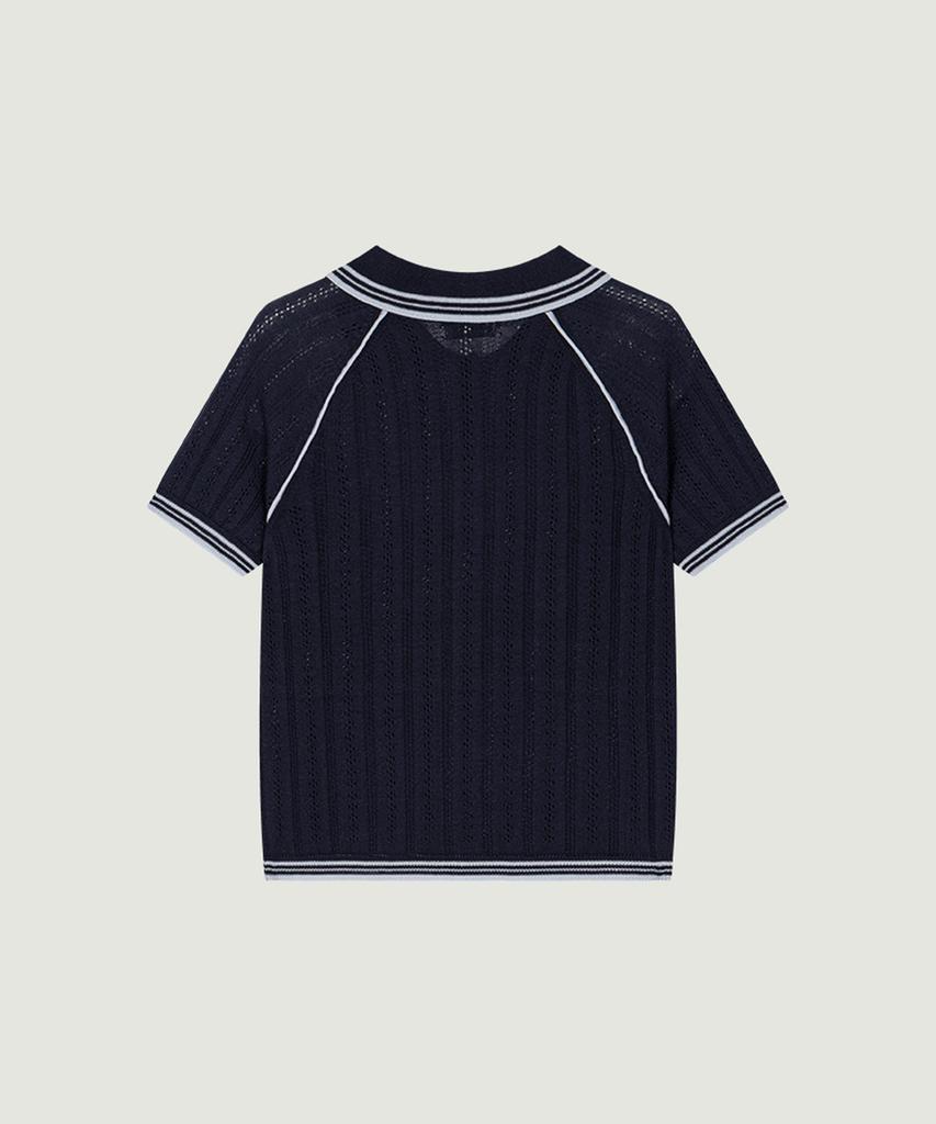 GROVE Koi Collar Knit (Navy)